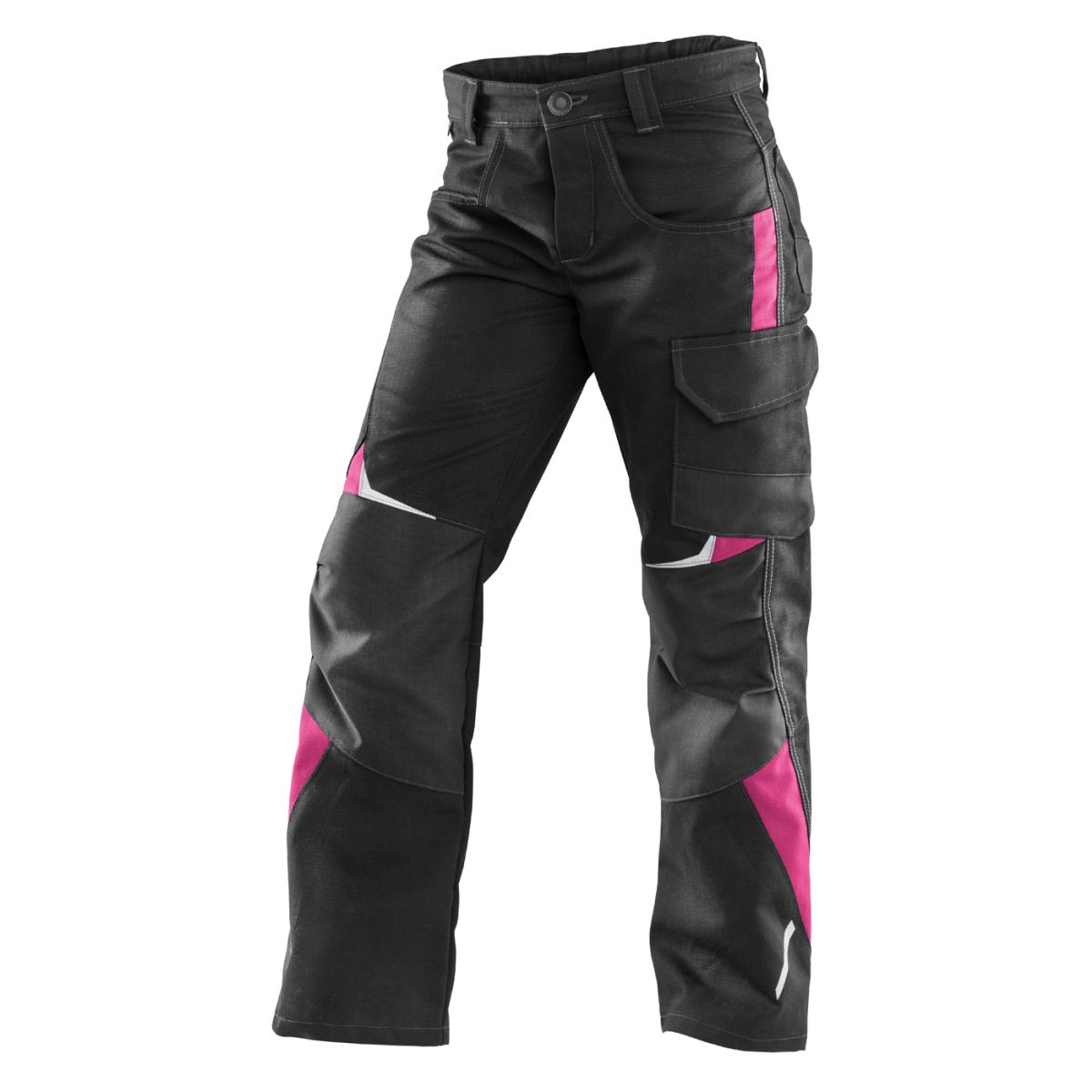 KÜBLER KIDZ Kinderhose in Schwarz / Pink, Größe 134-140