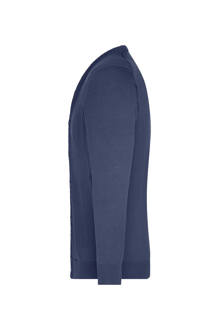 Men's V-Neck Cardigan "JN661" in Navy, Größe 3XL - Daiber