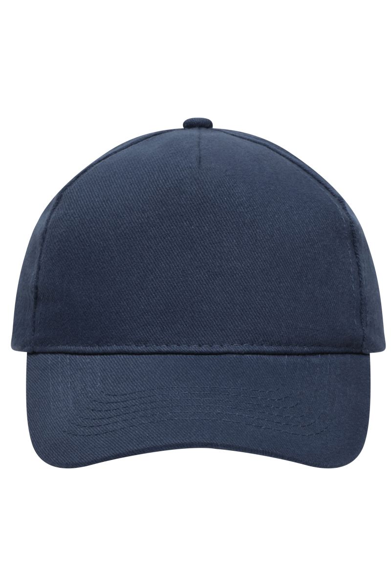 5 Panel Cap Heavy Cotton in Navy, Größe one size von myrtle beach