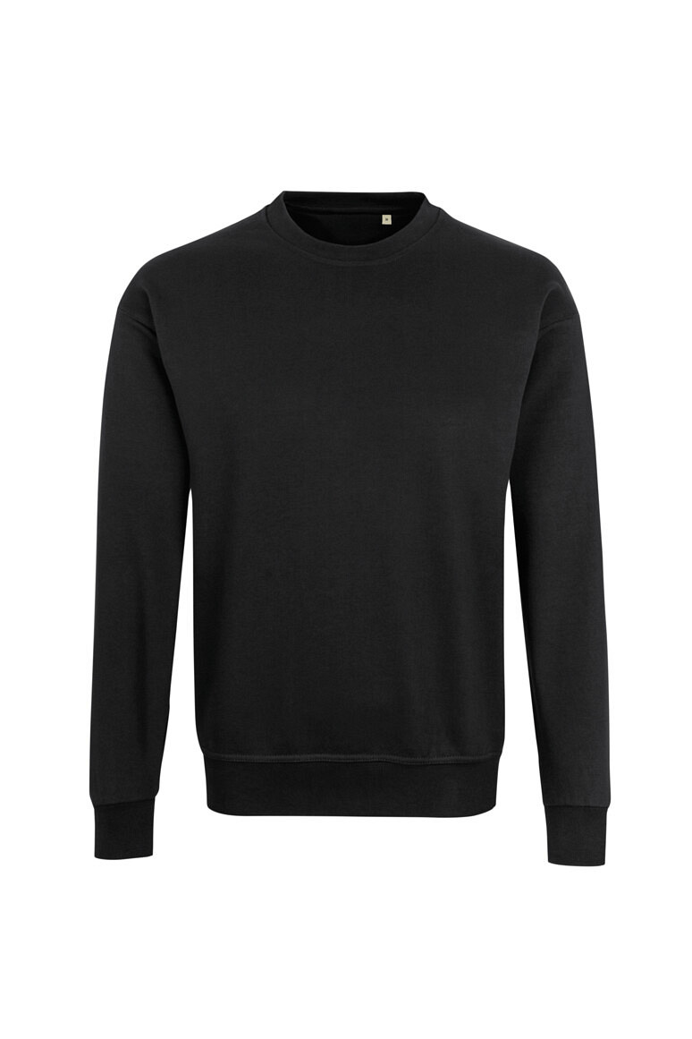 HAKRO 567 Label Free Sweatshirt Heavy MIKRALINAR® ECO in schwarz, Größe 6XL