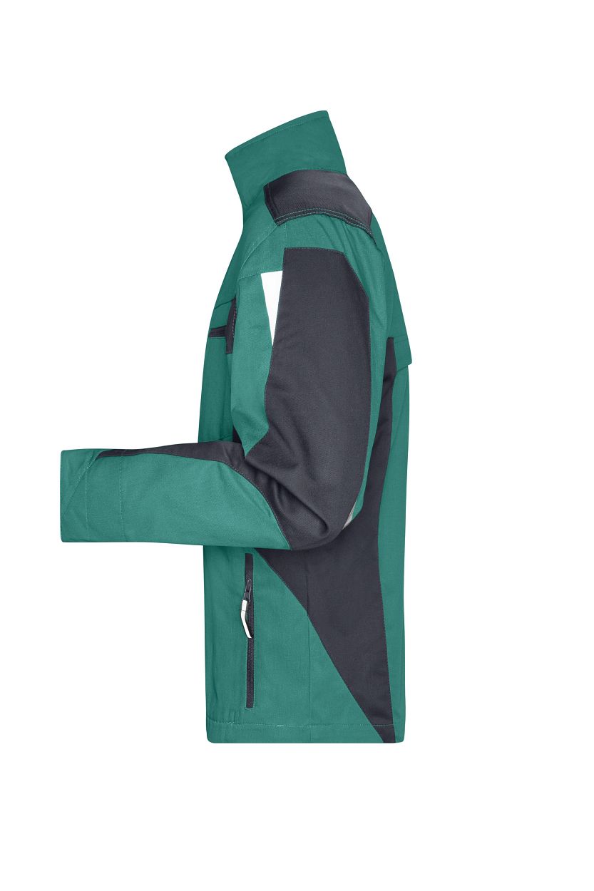 Workwear Jacket - STRONG - "JN821" in Dark-Green/Black, Größe 6XL - Daiber