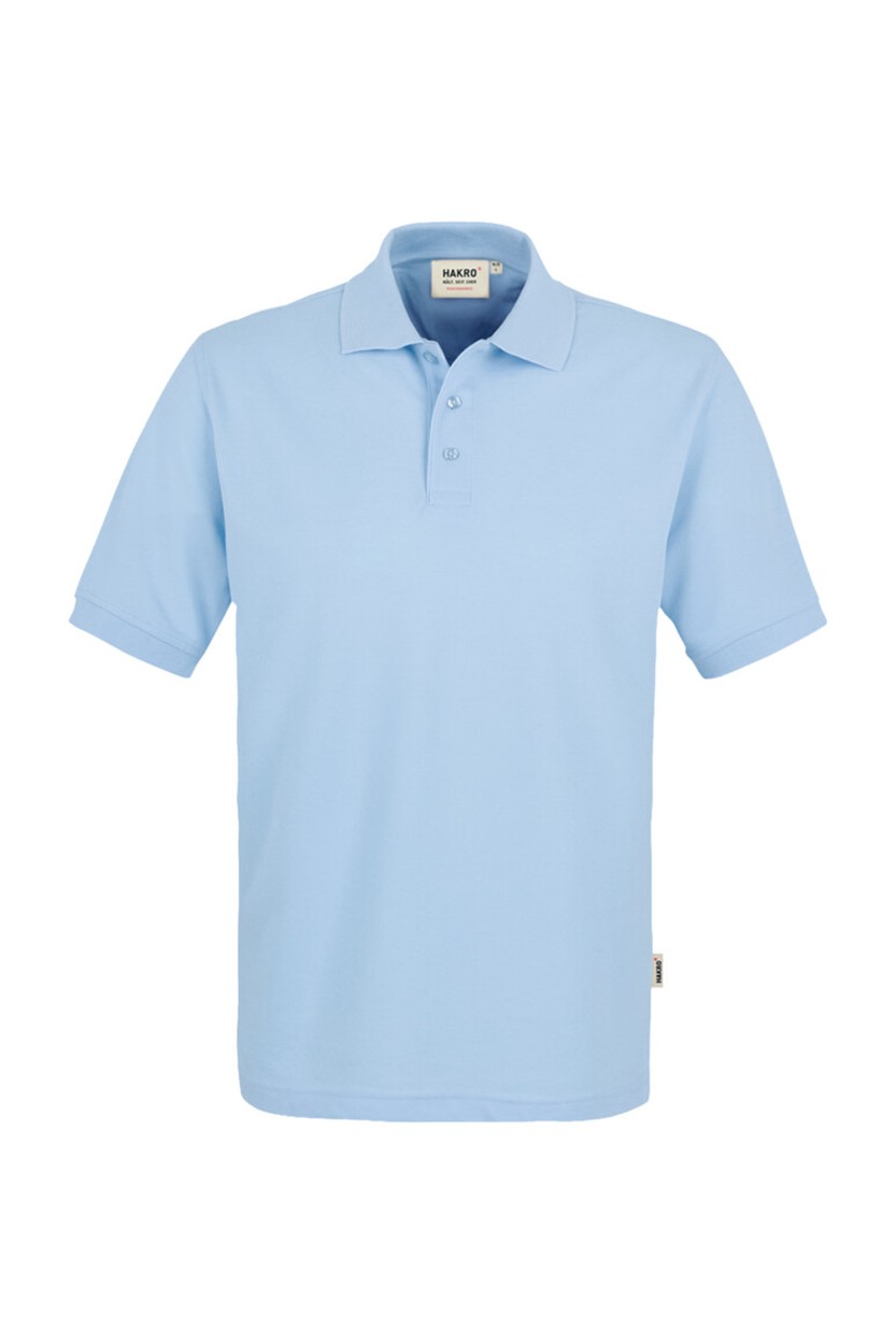 HAKRO 816 Poloshirt MIKRALINAR® in Eisblau, Größe S