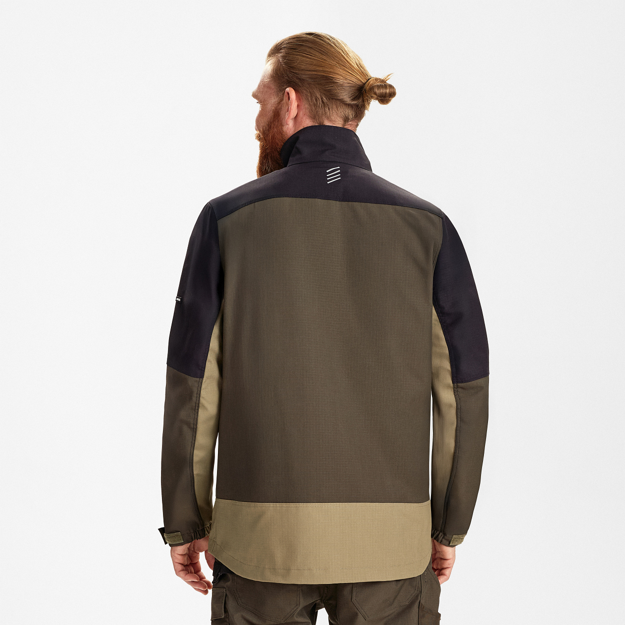 ENGEL Entire Arbeitsjacke mit Stretch in Forest Green/Schwarz, Größe XS