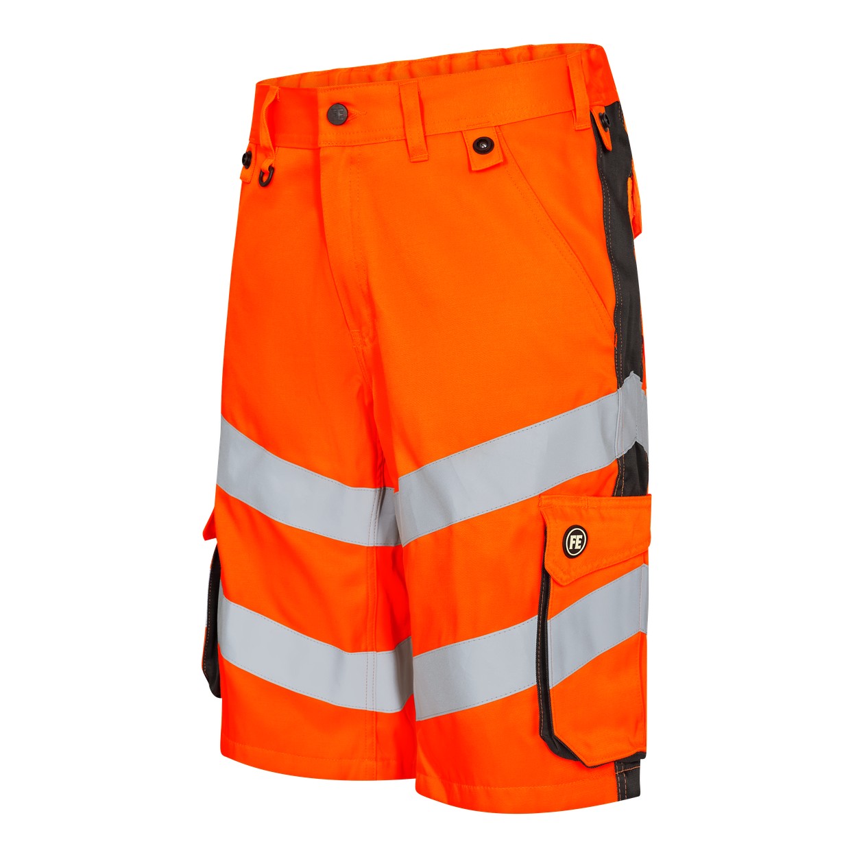 ENGEL Safety Light Arbeitsshorts in Orange/Anthrazit Grau, Größe 54