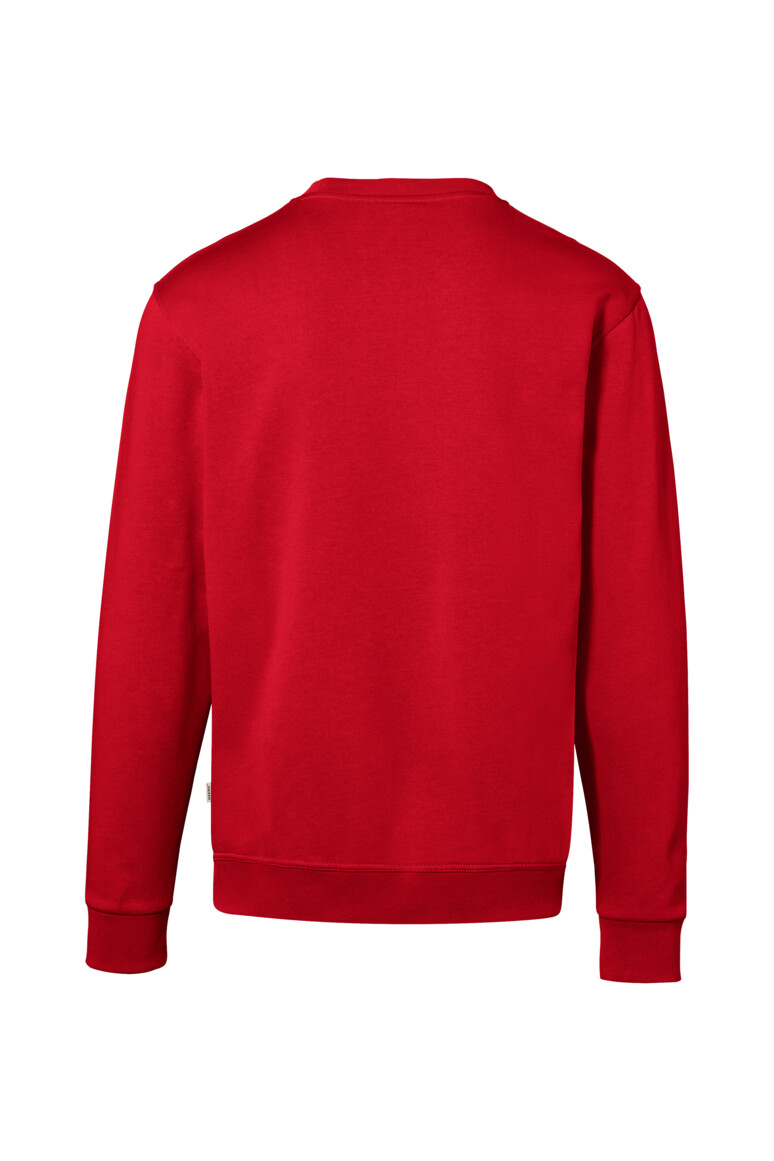 HAKRO 570 Sweatshirt Bio-Baumwolle GOTS in Rot, Größe 6XL