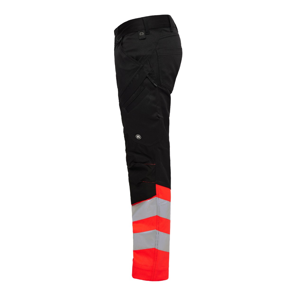 ENGEL Safety Arbeitshose mit 2-Wege-Stretch in Schwarz/Rot, Größe 26