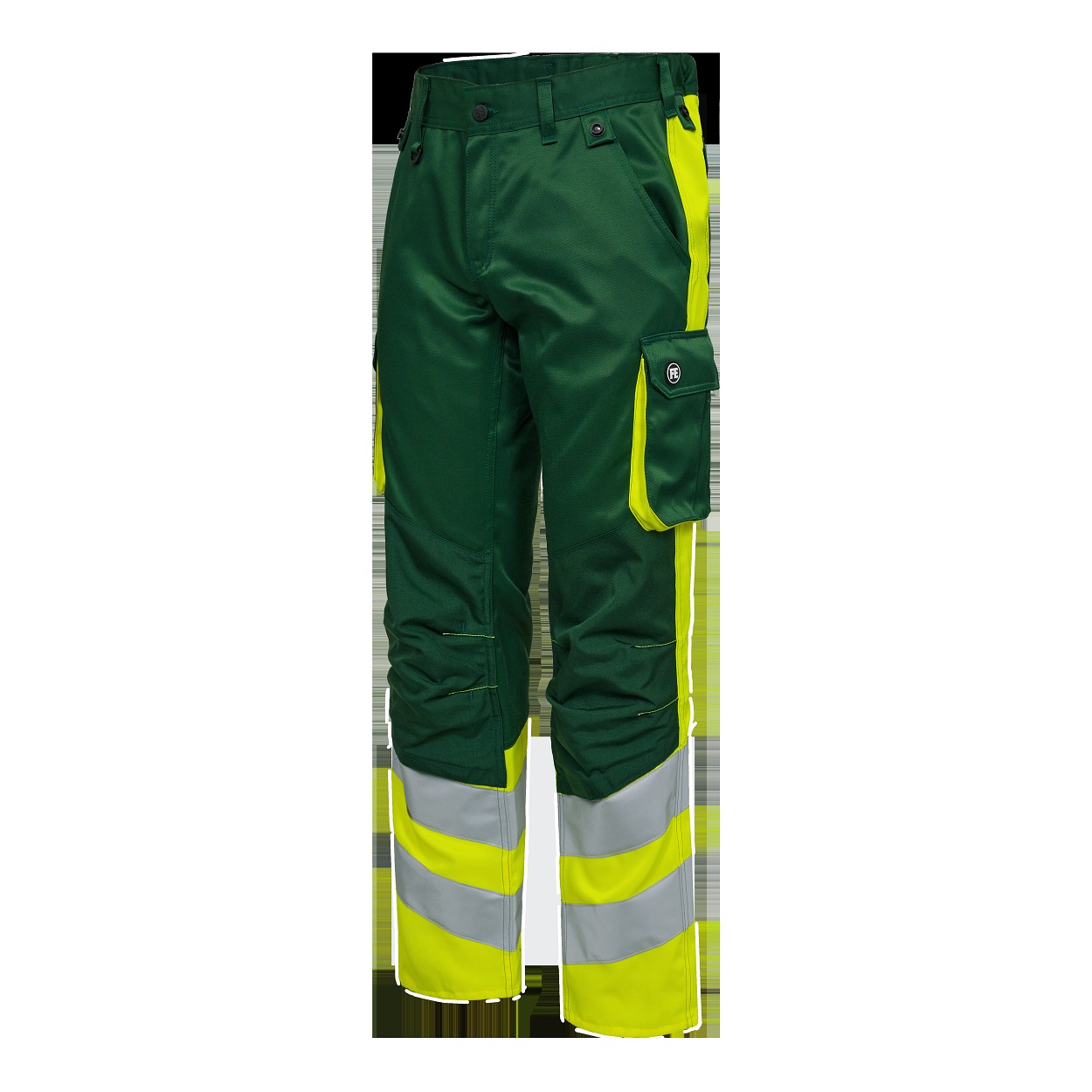 ENGEL Safety Light Arbeitshose in Green/Hivis yellow, Größe 106