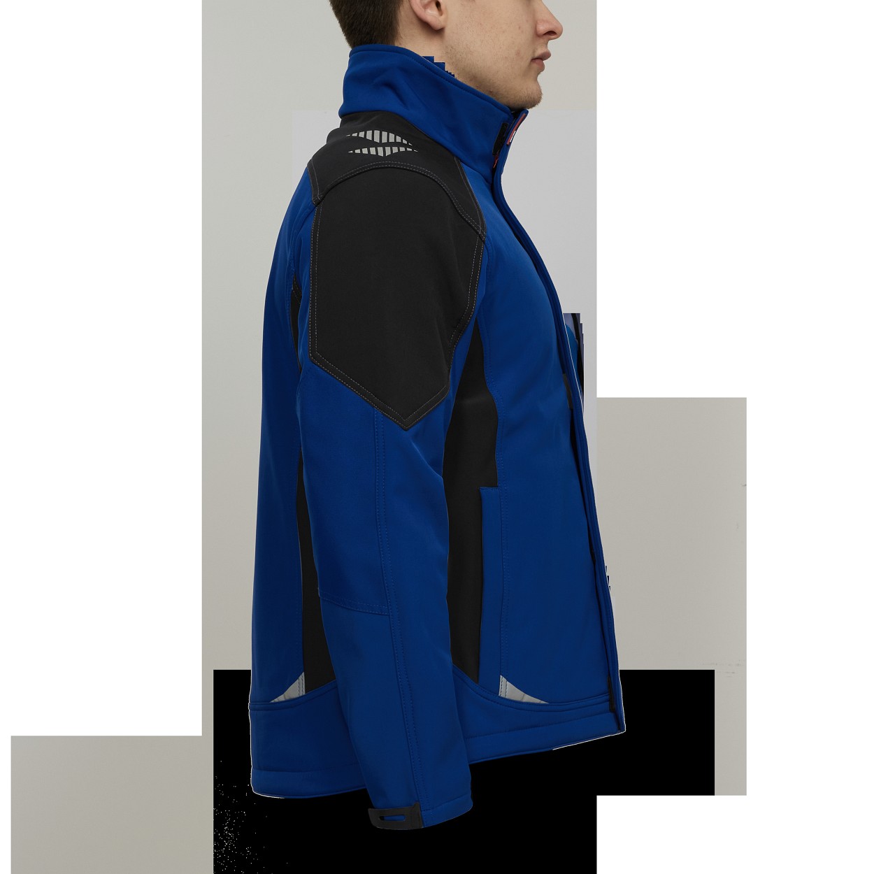 ENGEL Galaxy Softshelljacke in Surfer Blue/Schwarz, Größe XS