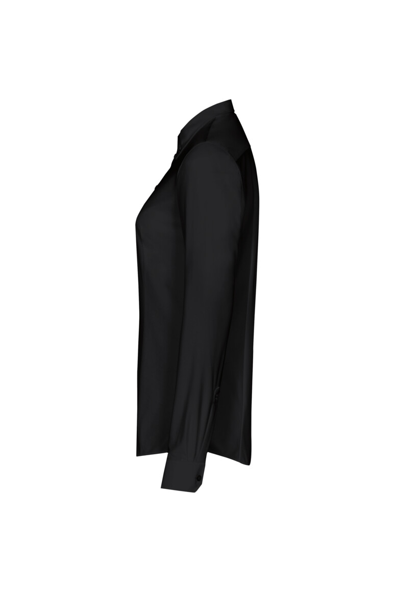 HAKRO 129 Bluse Natural Stretch in schwarz, Größe L