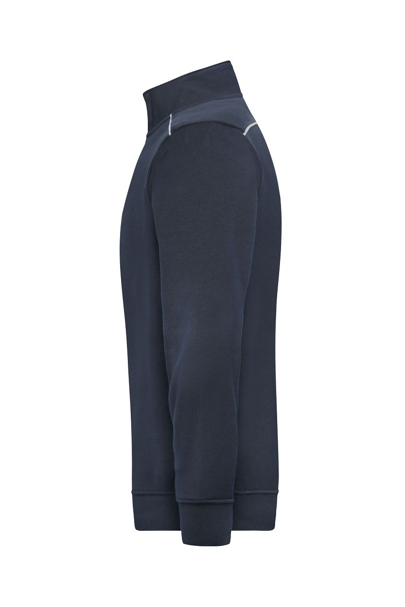Workwear Half-Zip Sweat - SOLID - "JN895" in Navy, Größe 6XL - Daiber