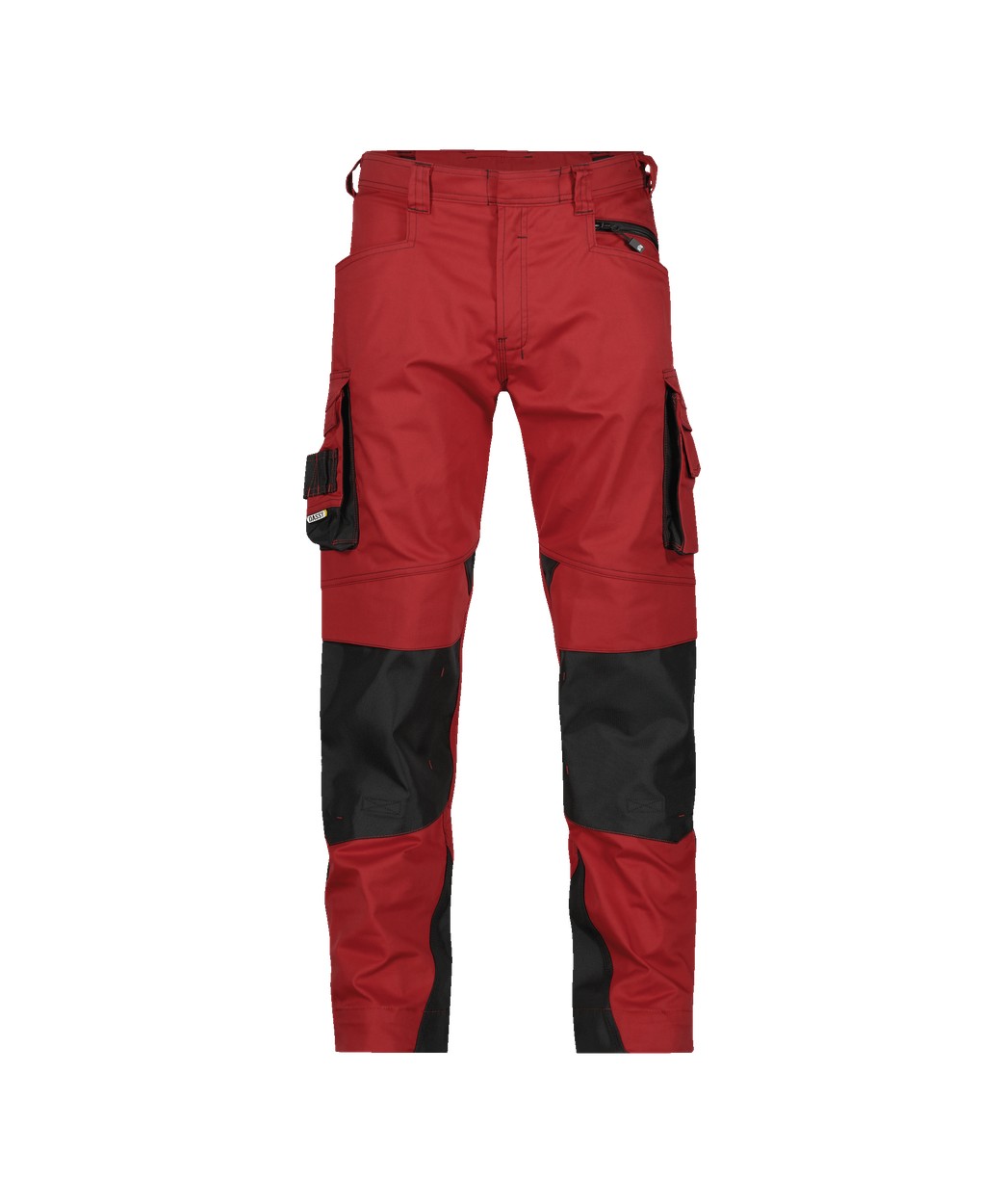 Arbeitshose mit Kniepolstertaschen "DASSY® Nova" in ROT/SCHWARZ, Größe 58 - langer Schritt PESCO63