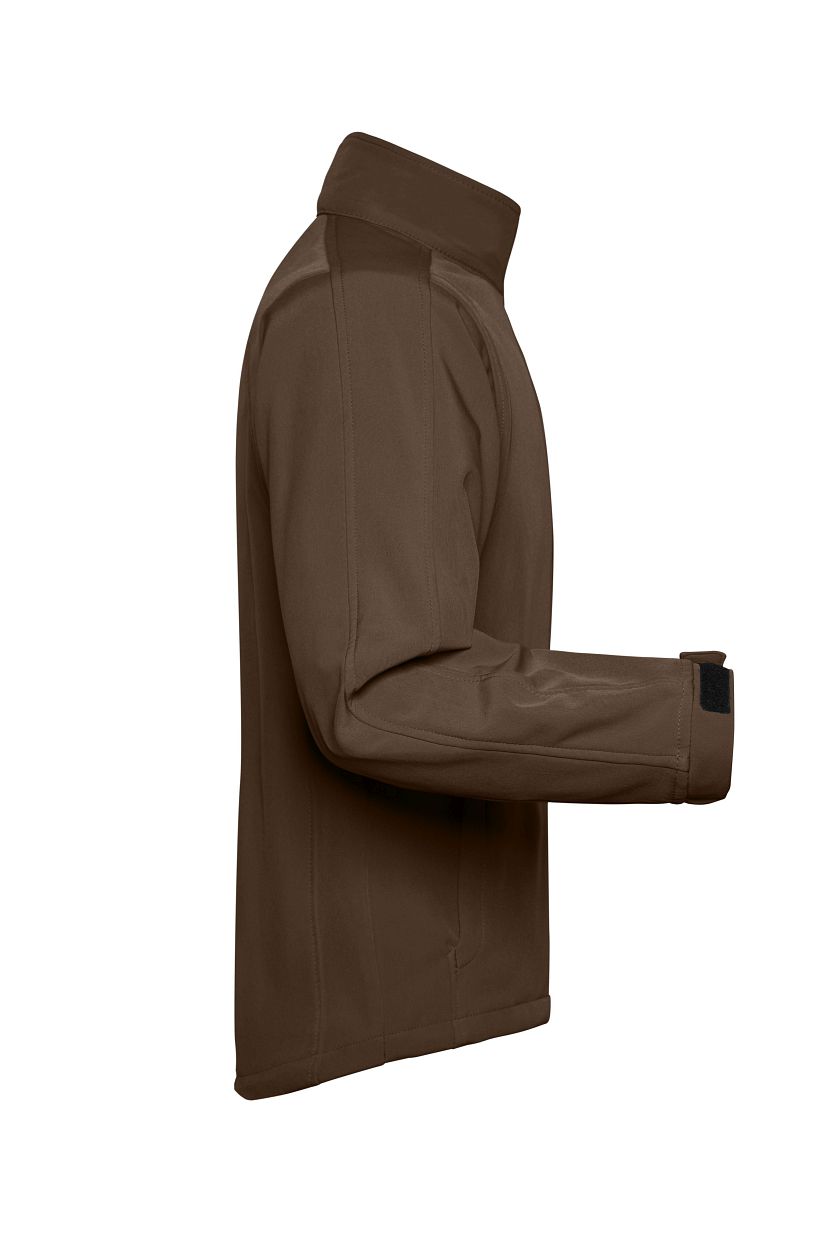 Men's Softshell Jacket "JN135" in Brown, Größe 3XL - Daiber