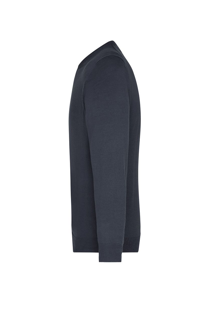 Men's V-Neck Pullover "JN659" in Black, Größe 3XL - Daiber