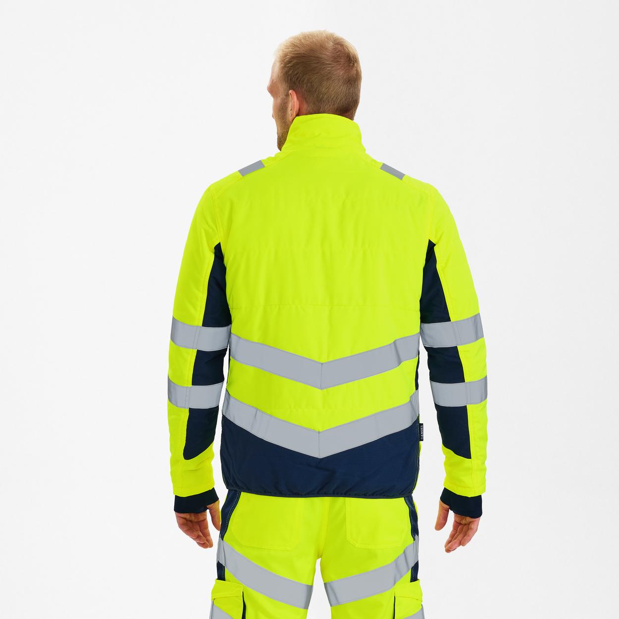 ENGEL Safety Stepp-Jacke in Gelb/Blue Ink, Größe XS