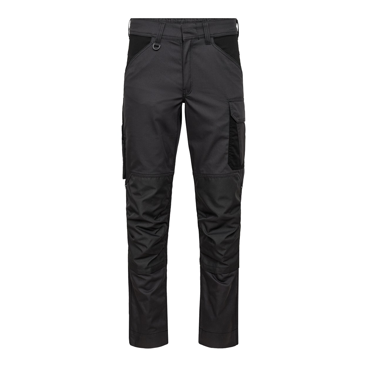 ENGEL Venture Arbeitshosen mit verdeckte Knopfleiste in Anthrazitgrau/Schwarz, Größe 26