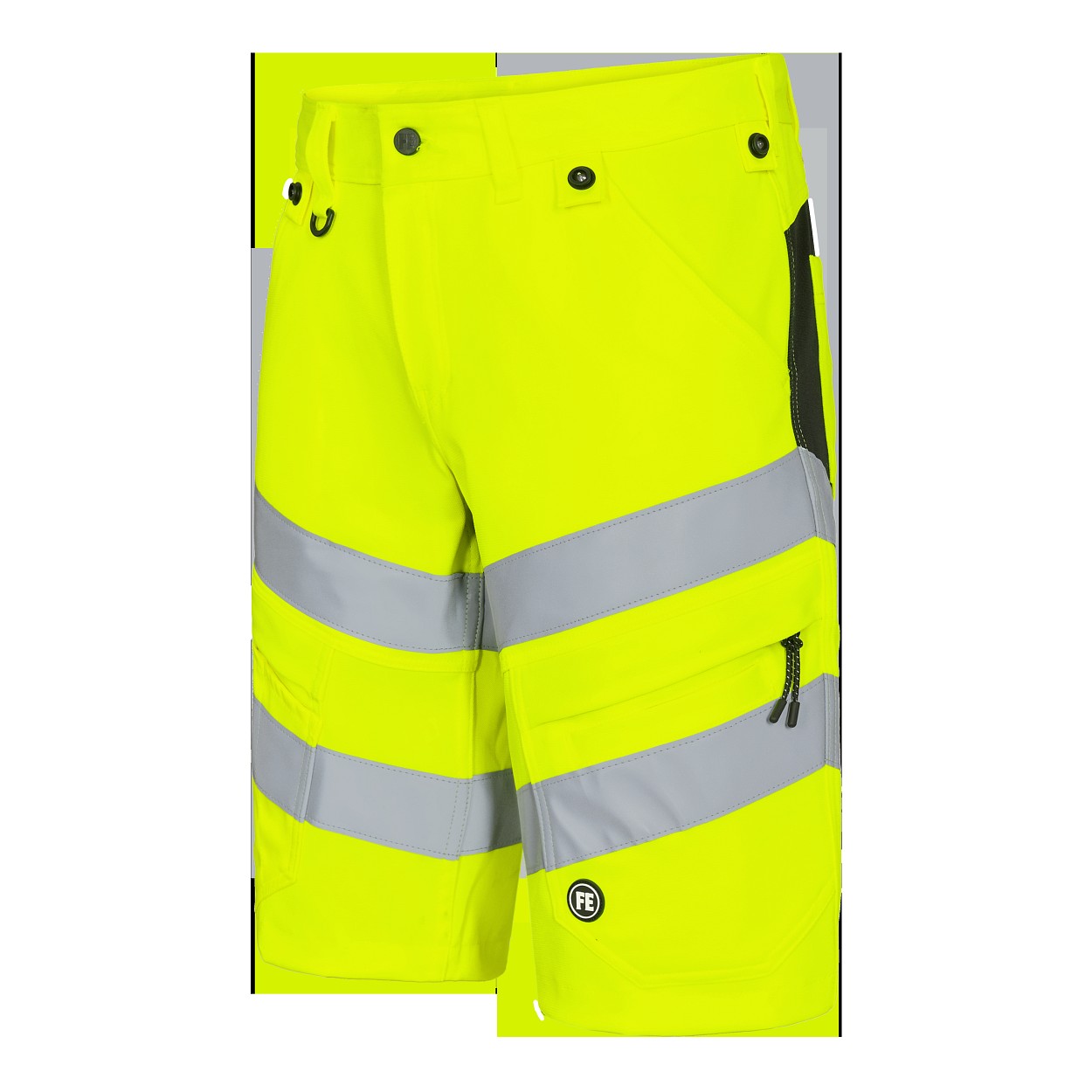 ENGEL Safety Arbeitsshorts mit 2-Wege-Stretch in Gelb/Schwarz, Größe 54