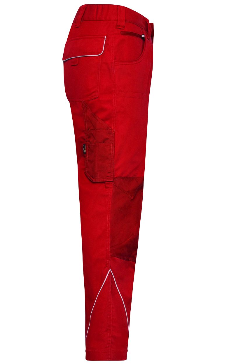 Workwear Pants - SOLID - "JN878" in Red, Größe 110 - Daiber