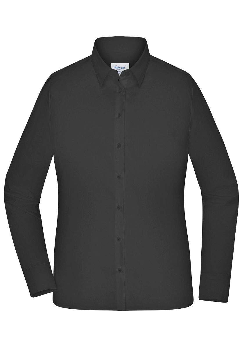 Ladies' Shirt - MODERN FIT - "JN1373" in Black, Größe 2XL - Daiber