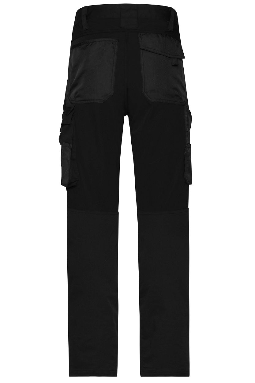 Workwear Stretch-Pants Slim Line GRS "JN1812" in Black/Black, Größe 110 - Daiber