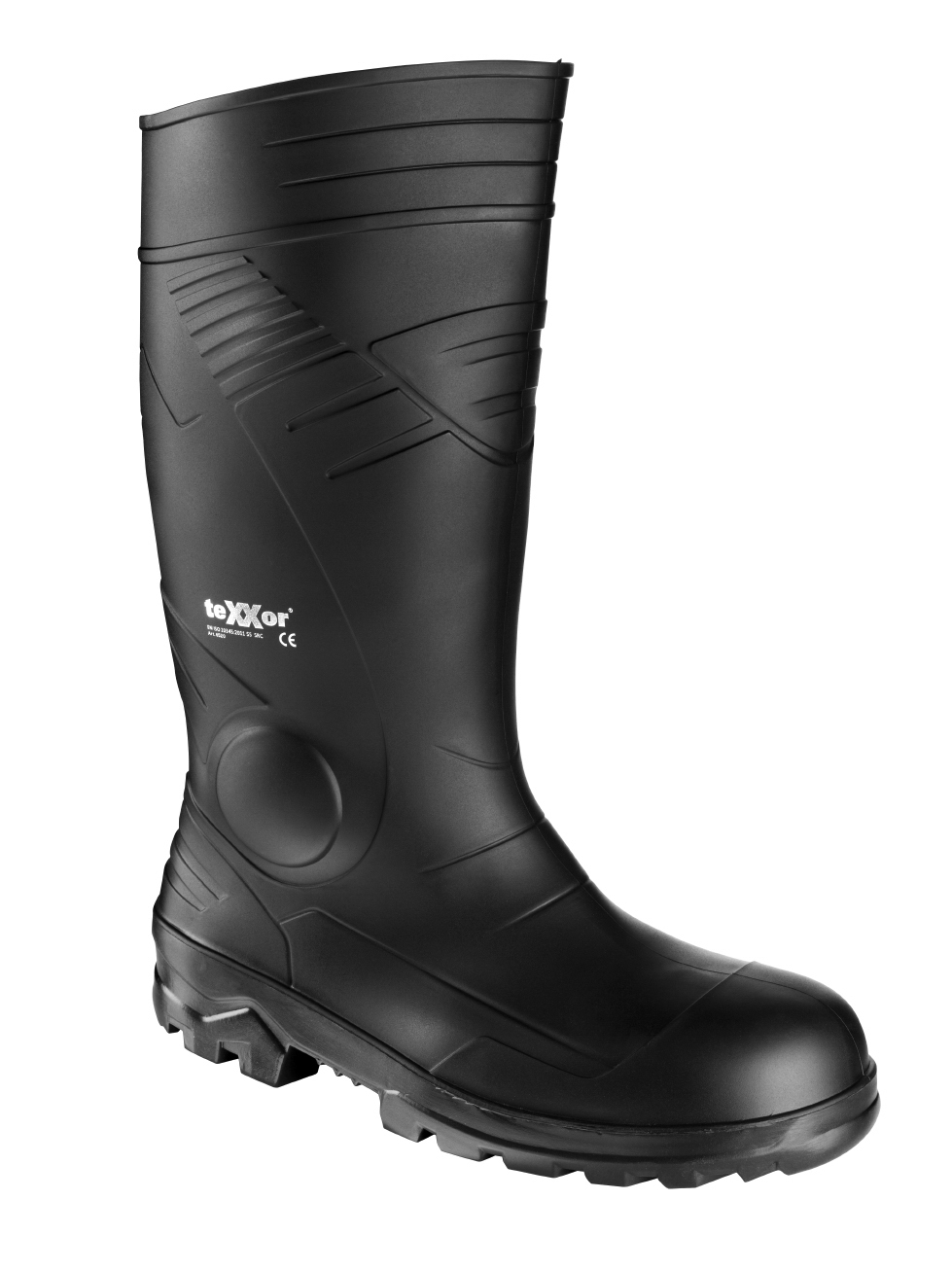 teXXor® S5-PVC-Sicherheitsstiefel in Schwarz, Gr. 45