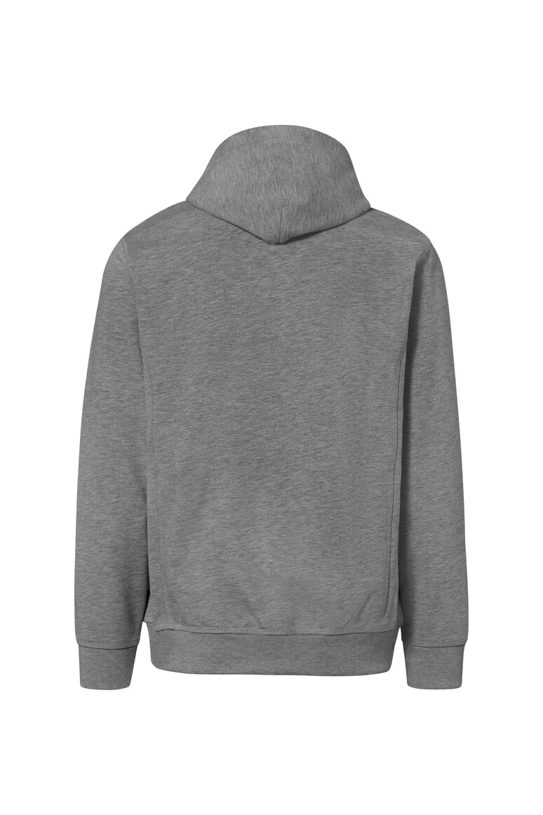 HAKRO 455 Kapuzenjacke Bonded ECO in grau meliert/tinte, Größe 3XL