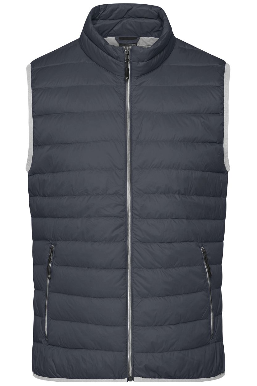 Men's Down Vest "JN1138" in Graphite/Silver, Größe 3XL - Daiber