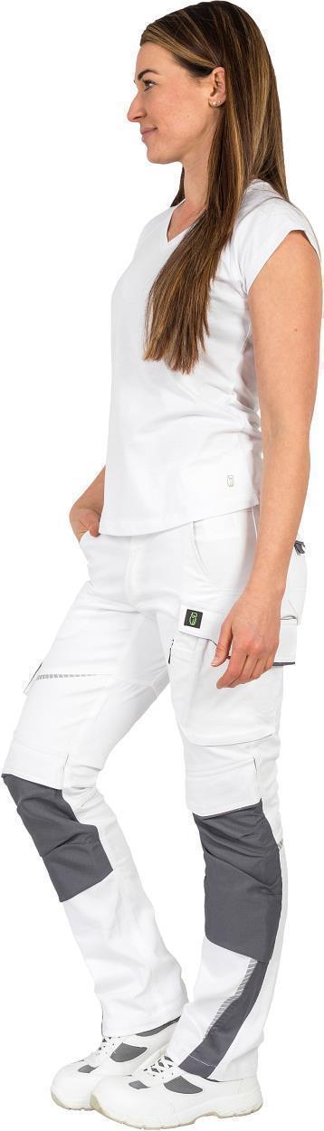 Damen-Bundhose Flex Line Weiß/Grau FLXDH, Gr. 52 von Leibwächter