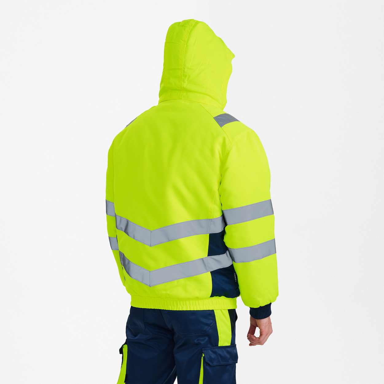 ENGEL Safety Pilotjacke in Gelb/Blue Ink, Größe XS