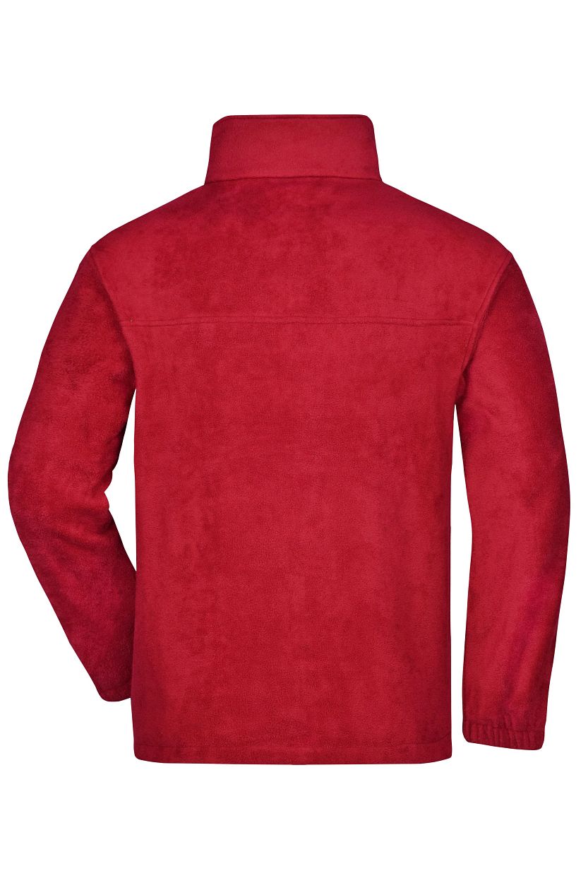 Full-Zip Fleece "JN044" in Red, Größe 4XL - Daiber