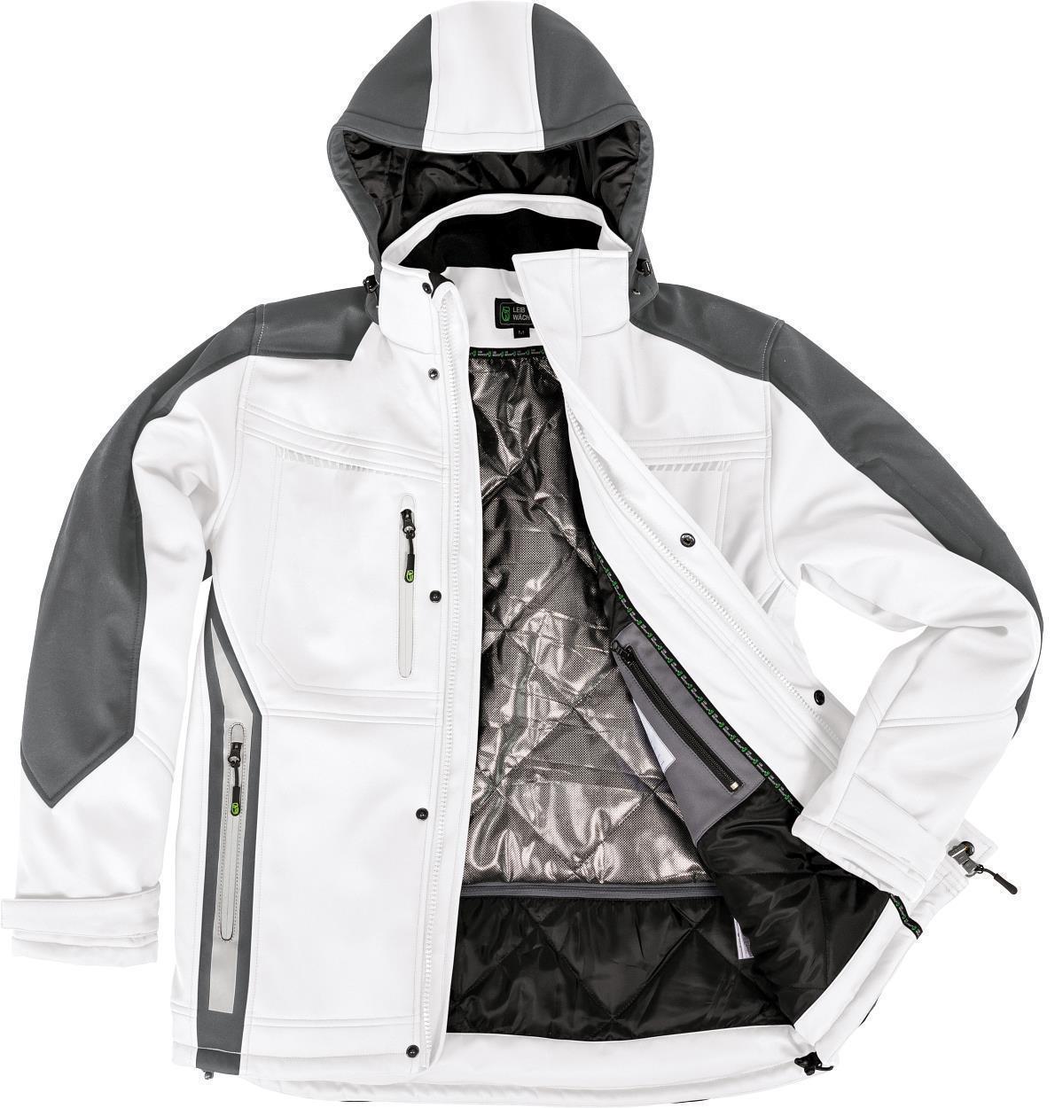 Winter Softshell Weiß/Grau FLEXI, Gr. 2XL von Leibwächter