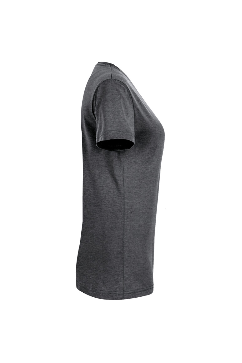 HAKRO 181 Damen V-Shirt MIKRALINAR® in Anthrazit meliert, Größe 6XL
