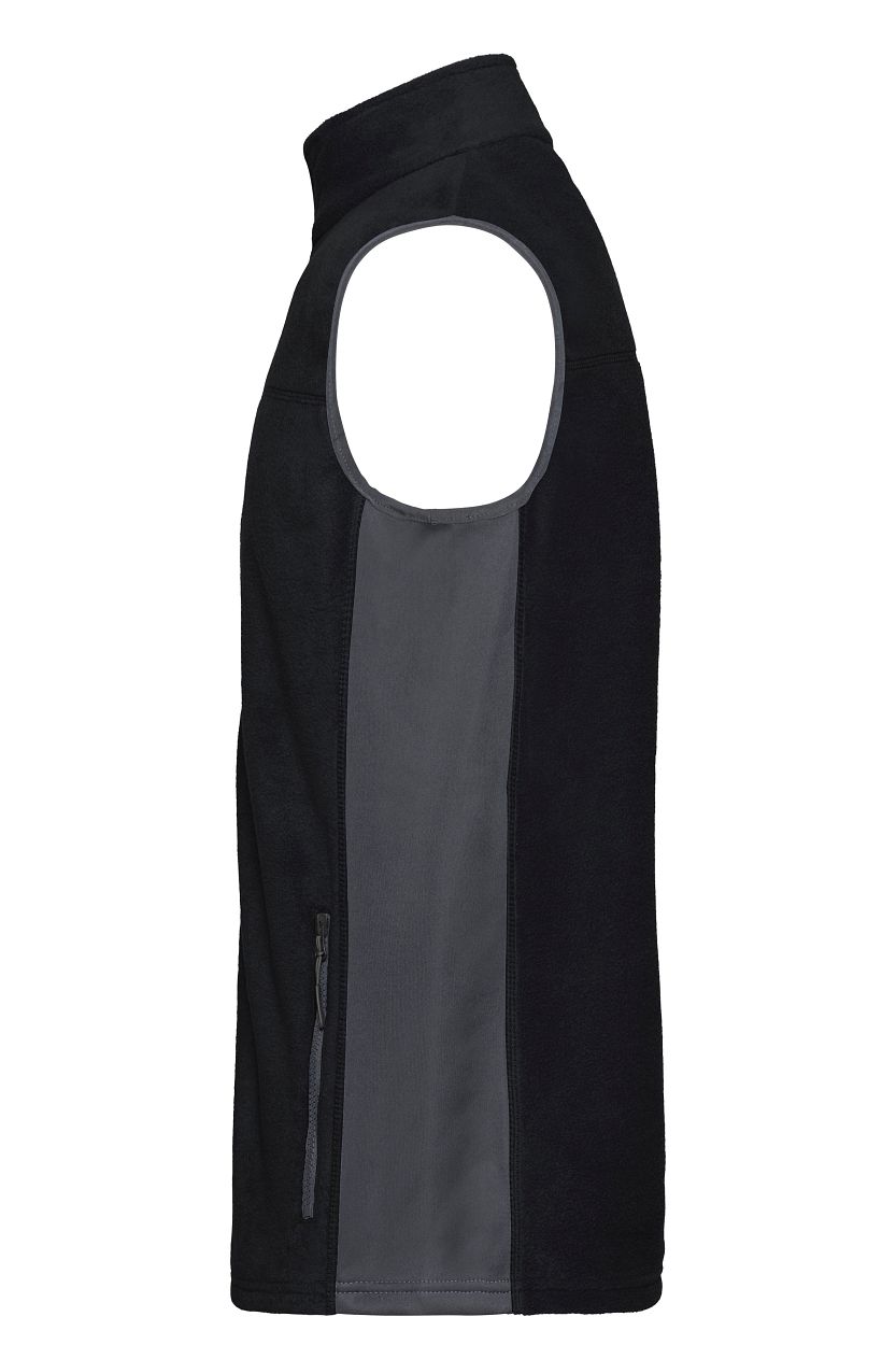 Workwear Fleece Vest - STRONG - "JN856" in Black/Carbon, Größe 6XL - Daiber