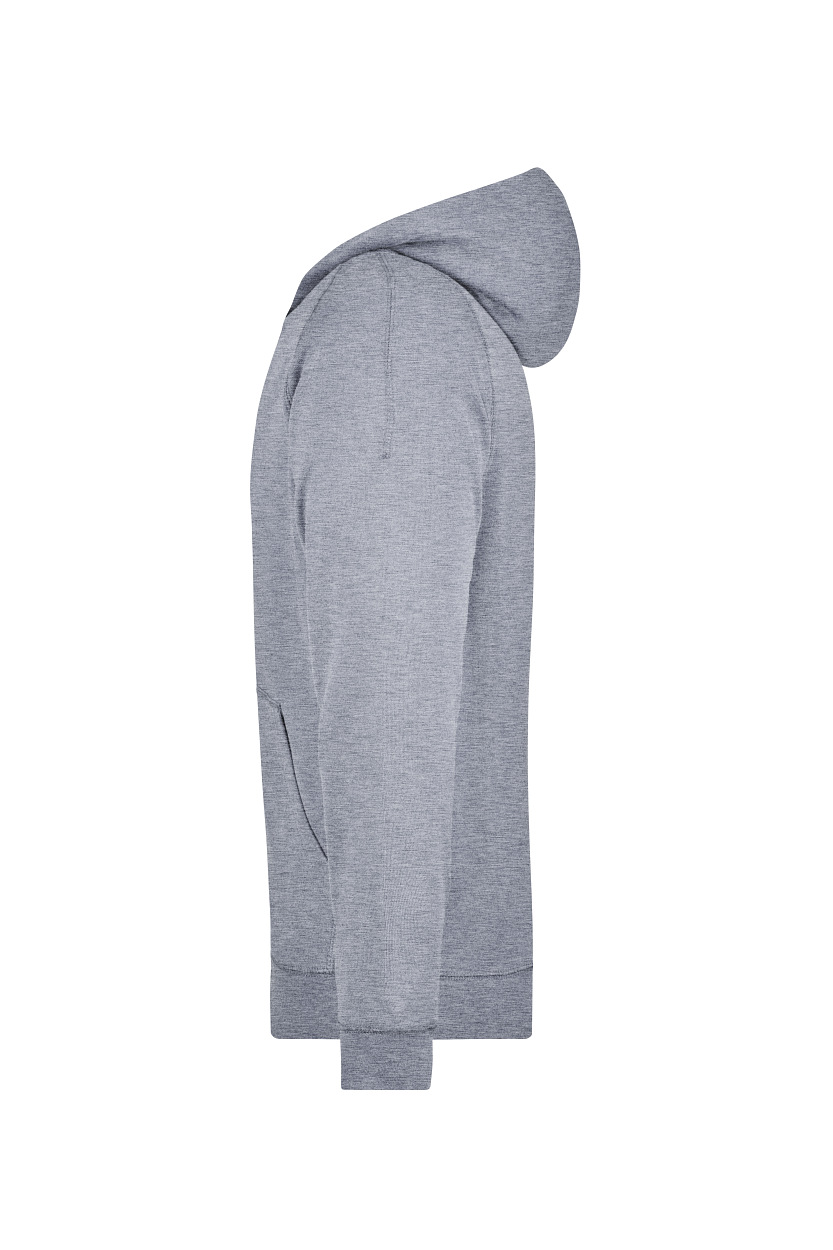 Hooded Jacket "JN059" in Grey-Heather, Größe 3XL - Daiber