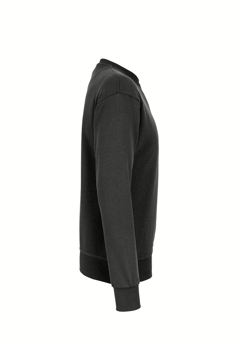 HAKRO 567 Label Free Sweatshirt Heavy MIKRALINAR® ECO in karbongrau, Größe 6XL