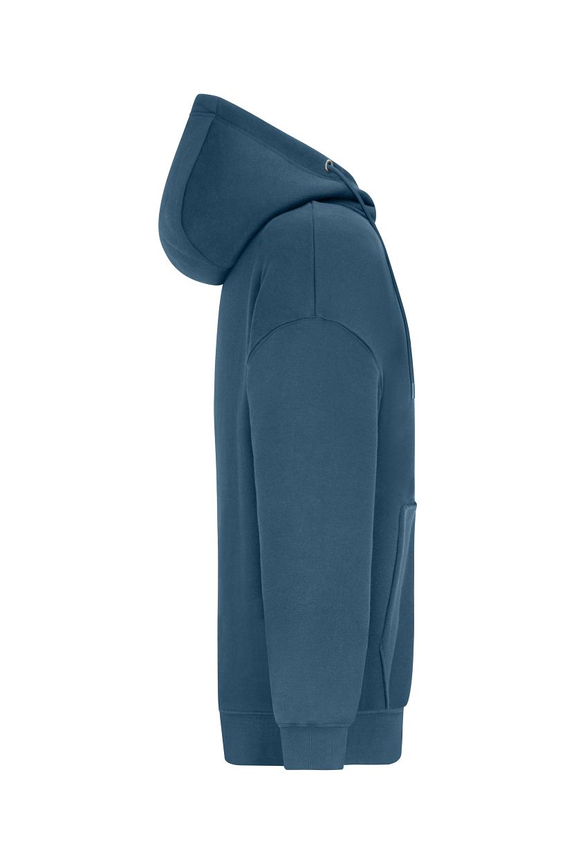 Oversized Hooded Jacket UNISEX OCS Blended & RCS "8043" in Dusty-Blue, Größe 3XL - Daiber