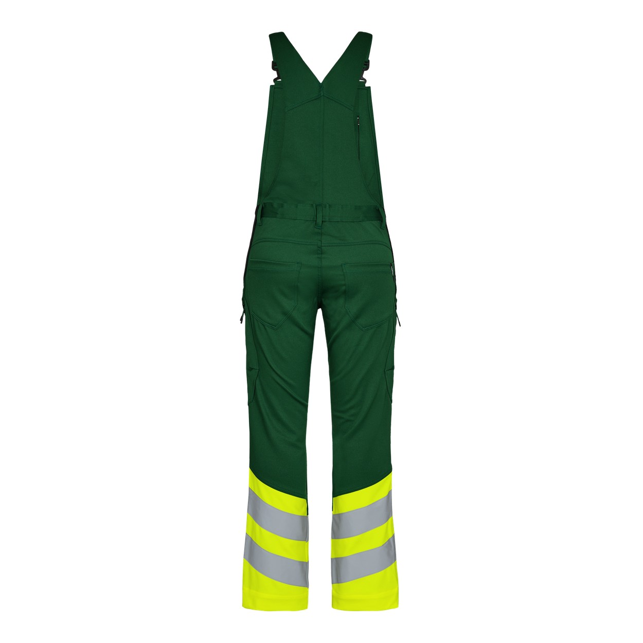 ENGEL Safety Latzhose mit 2-Wege-Stretch in Green/Hivis yellow, Größe 26