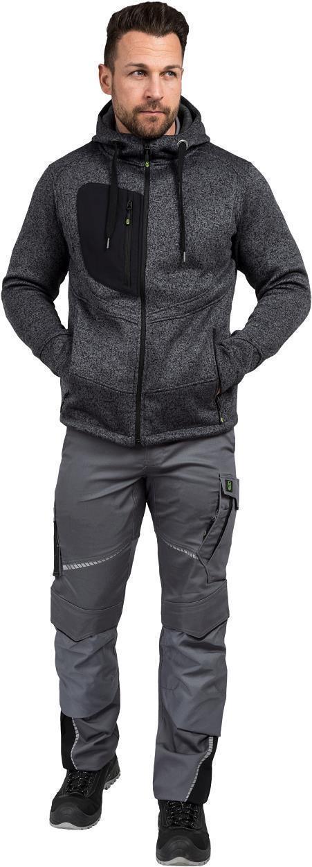 Strickjacke Casual Line Unisex Grau CASTJ, Gr. 2XL von Leibwächter