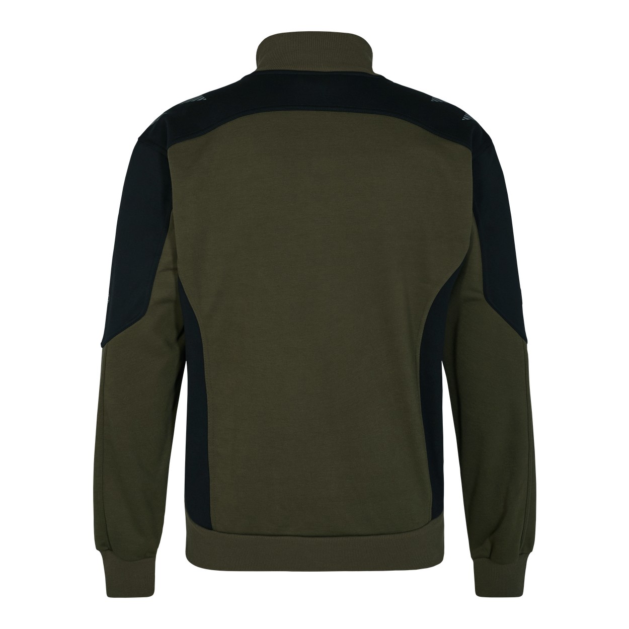 ENGEL Galaxy Sweatcardigan mit Kragen in Forest Green/Schwarz, Größe XS