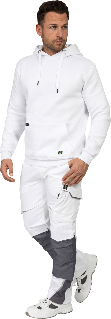 Hoodie "Toni" Flex Line Weiß FLEXQ, Gr. 2XL von Leibwächter