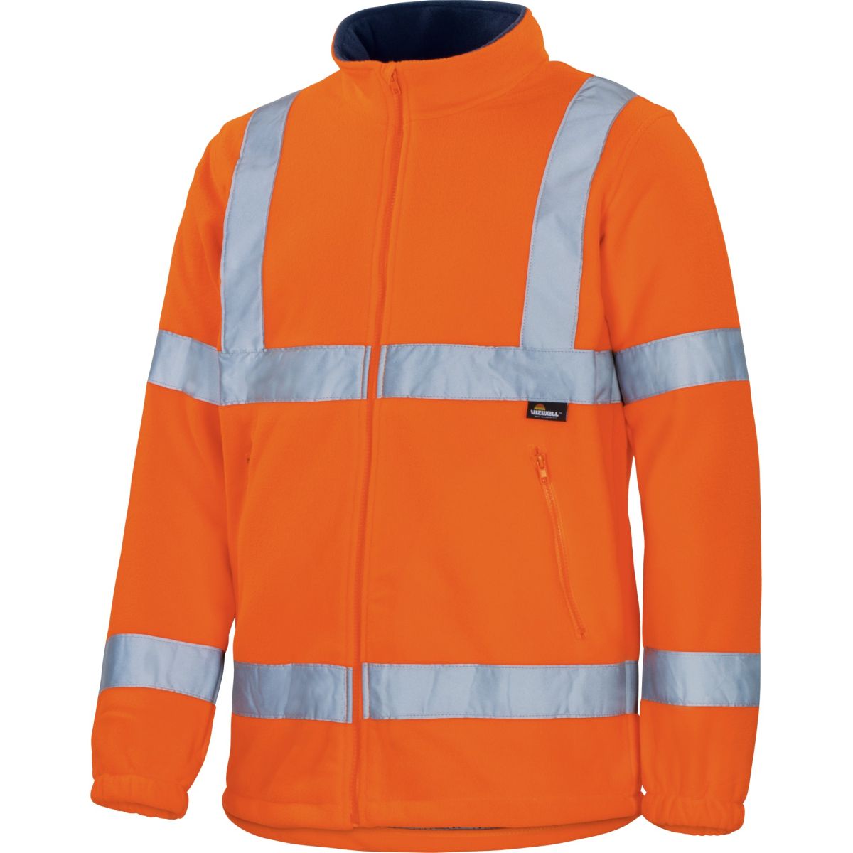 Warnschutz-Polar-Fleecejacke leuchtorange von Vizwell