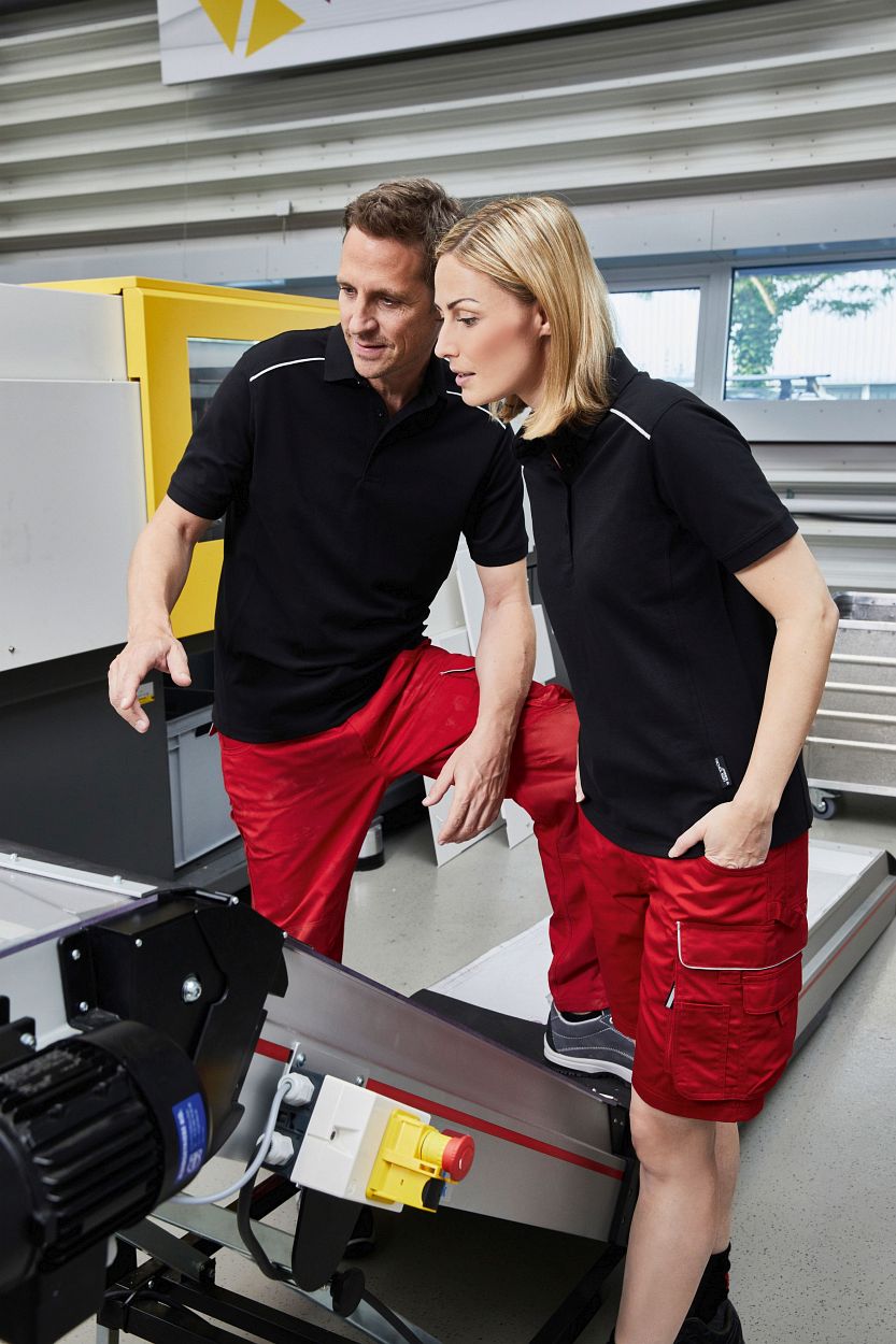 Men's Workwear Polo - SOLID - OCS Blended "JN892" in Red, Größe 6XL - Daiber