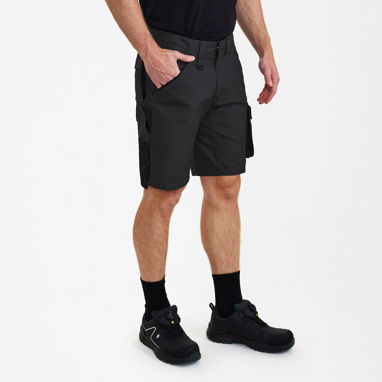 ENGEL Galaxy Shorts in Anthrazitgrau/Schwarz, Größe 54