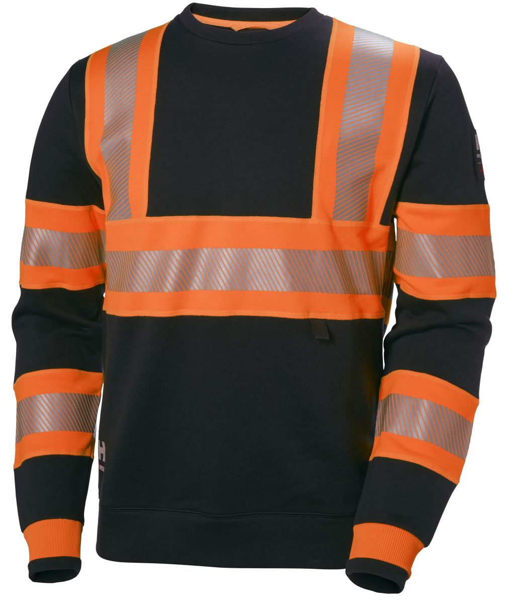 Hi-Vis Sweatshirt ICU in Orange, Gr. 2XL von Helly Hansen Workwear Hi-Vis Sweatshirt ICU in Orange, Gr. 2XL von Helly Hansen Workwear