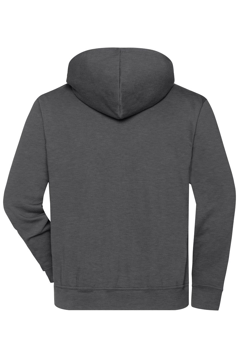 ORGANIC Workwear Half-Zip Hoody OCS Blended "JN839" in Dark-Melange, Größe 6XL - Daiber