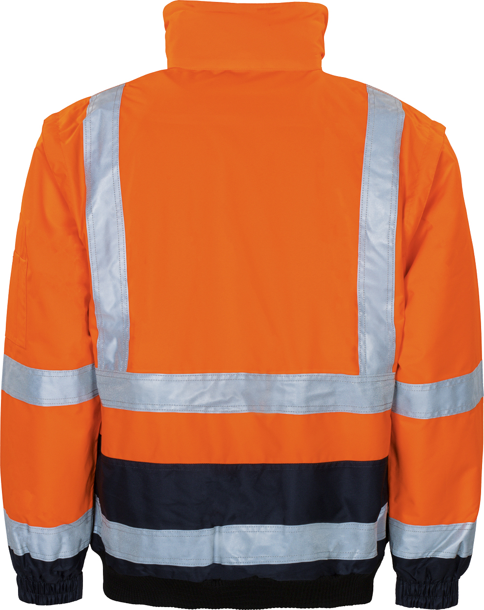 Warnschutz-Kontr.-Pilotenjacke leuchtorange-marine in Gr. XXL von Vizwell