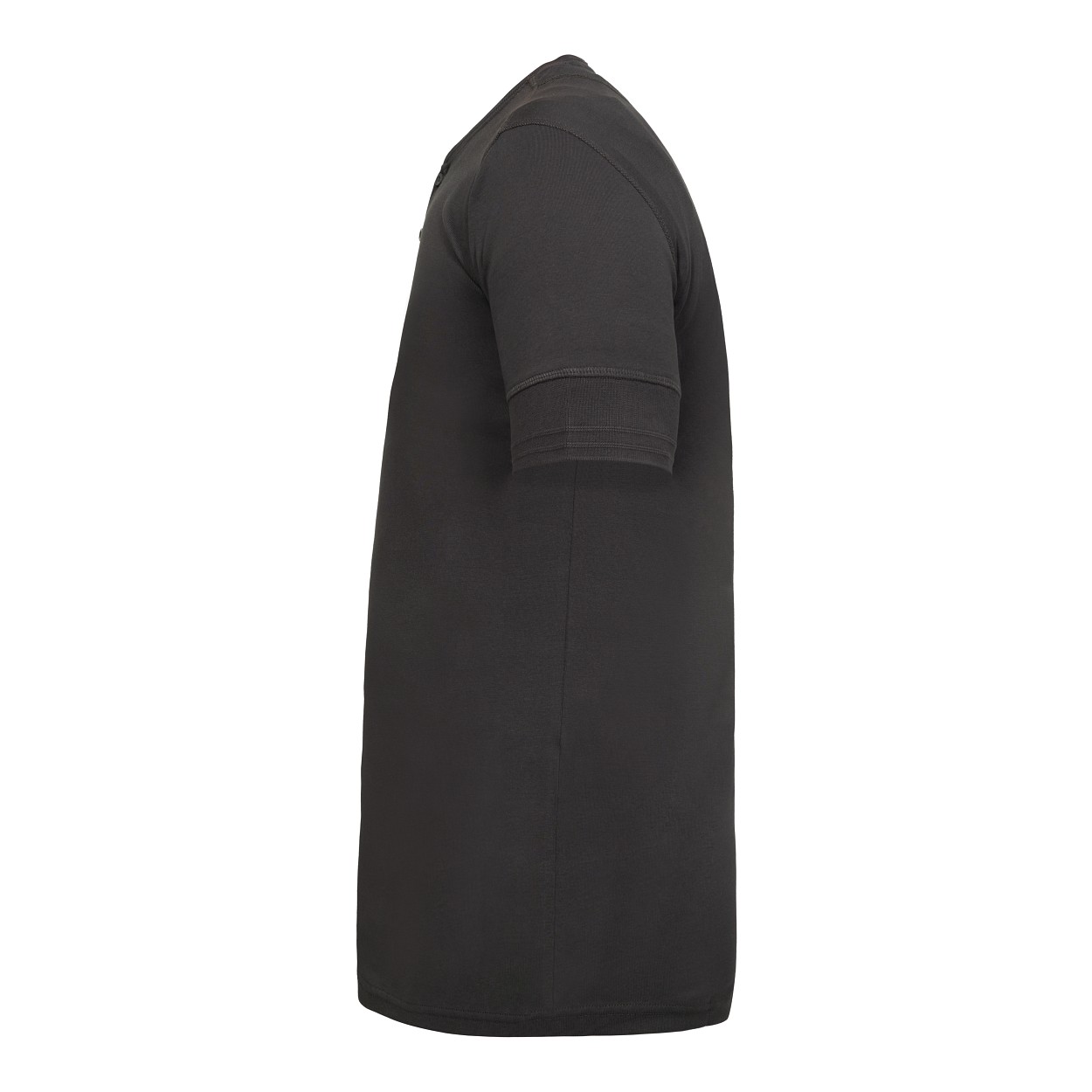 ENGEL Extend Grandad T-Shirt in Anthrazit Grau, Größe XS