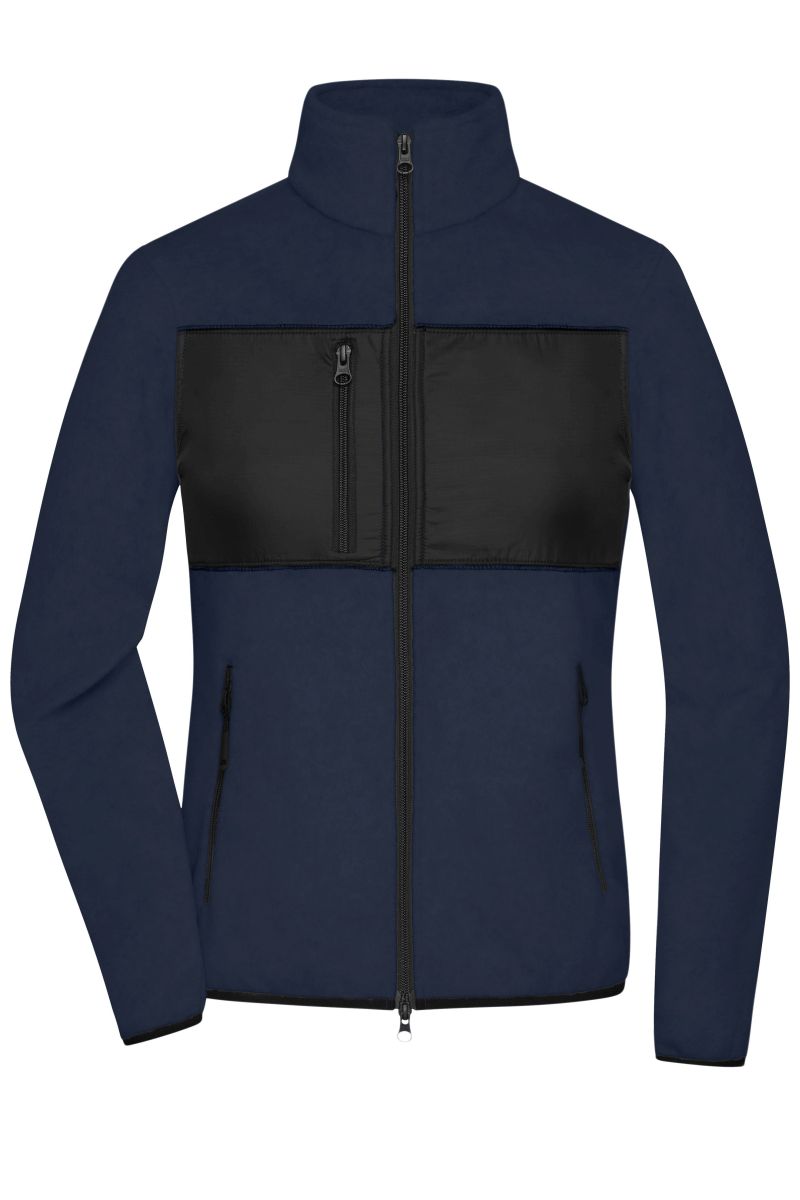 JN1311 Damen Fleece Jacke in Navy / Black, Größe XL von James & Nicholson