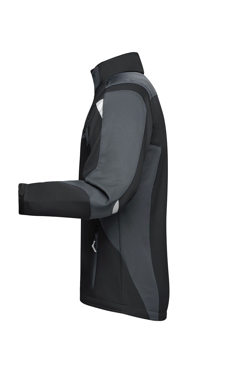 Workwear Softshell Jacket - STRONG - "JN844" in Black/Carbon, Größe 6XL - Daiber
