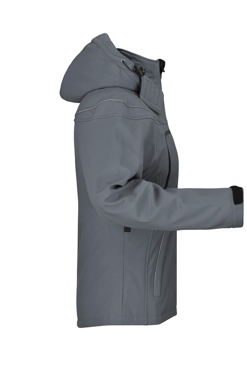 Ladies' Winter Softshell Jacket "JN1001" in Carbon, Größe 2XL - Daiber