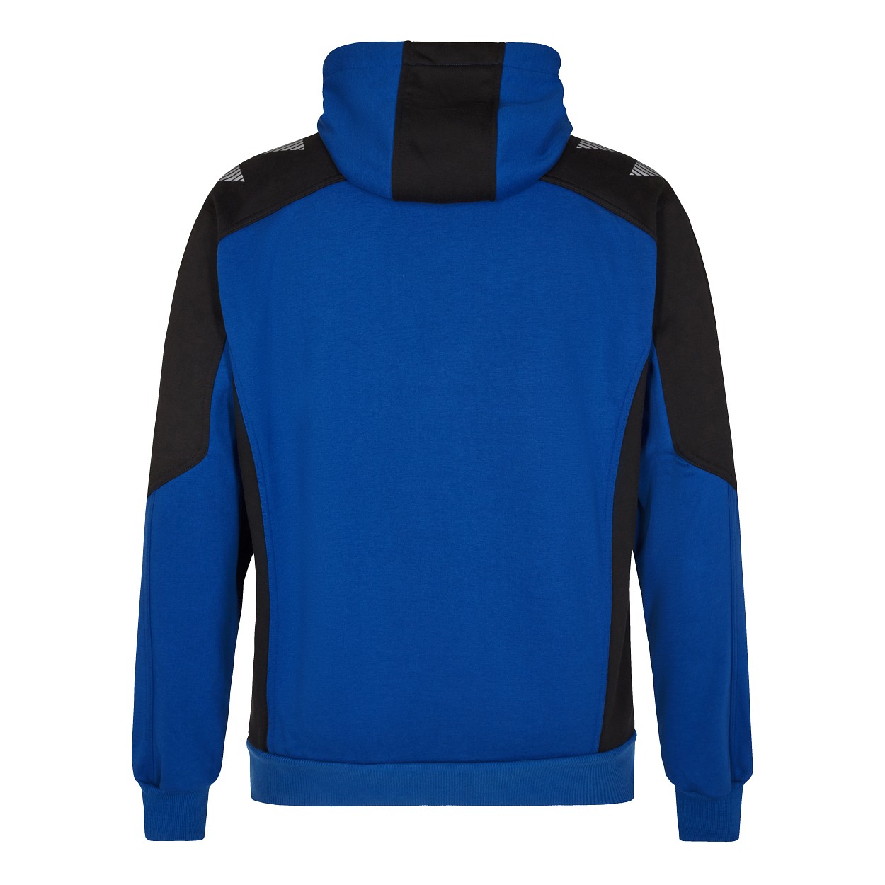 ENGEL Galaxy Sweatcardigan mit Kapuze in Surfer Blue/Schwarz, Größe 2XL